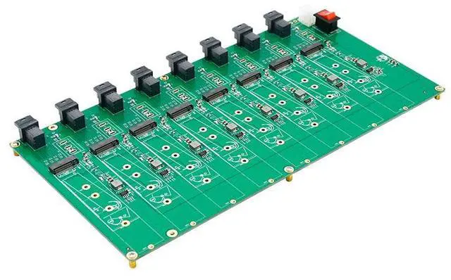 Alt view image 2 of 4 - eShinreal 8-Port M.2 NVMe SSD Testing Board