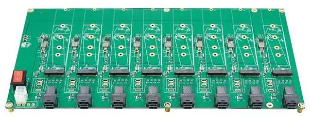 Main image of eShinreal 8-Port M.2 NVMe SSD Testing Board