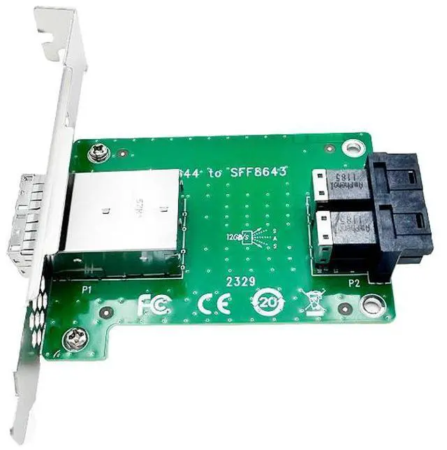 Alt view image 3 of 3 - eShinreal 2-Port SFF-8644 to SFF-8643 Converter Card