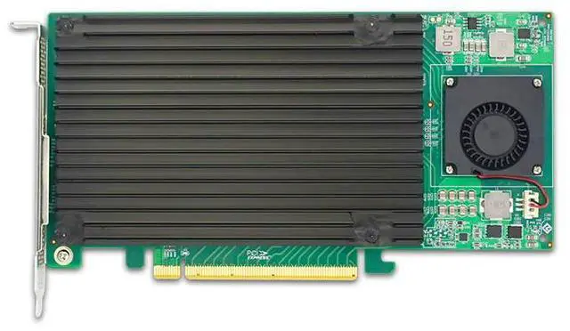 Main image of eShinreal Quad PCIe 3.0 x16 to M.2 NVMe SSD Adapter(Without SSD)-PLX8747