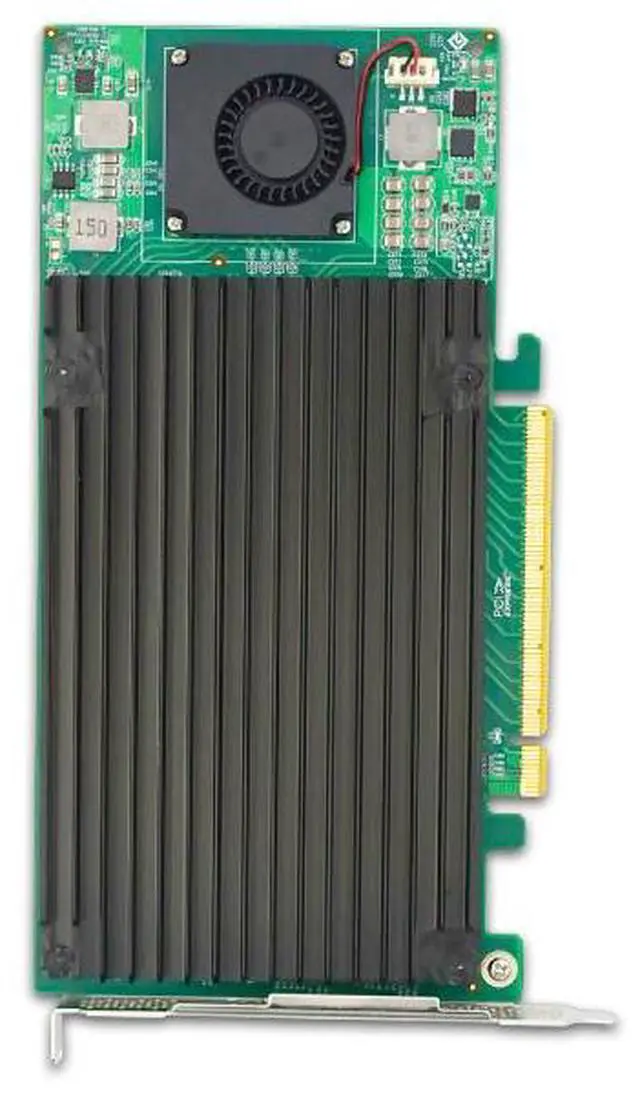 Alt view image 5 of 5 - eShinreal Quad PCIe 3.0 x16 to M.2 NVMe SSD Adapter(Without SSD)-PLX8747
