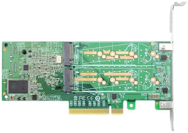 Alt view image 2 of 4 - eShinreal PCIe 2.0 x8 to 8-Port M.2 SATA 3.0 RAID Controller Card