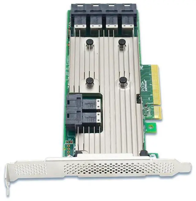 Alt view image 2 of 5 - eShinreal 12Gb/s PCIe x8 to 24 Port SAS SATA HBA Controller Card-SAS 3224