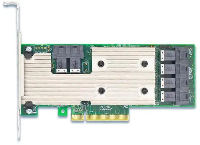 Alt view image 5 of 5 - eShinreal 12Gb/s PCIe x8 to 24 Port SAS SATA HBA Controller Card-SAS 3224