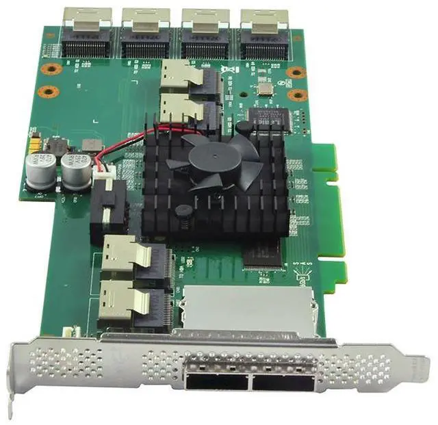 Alt view image 3 of 4 - eShinreal 4-Port SFF-8087/8088 SAS/SATA Expansion Card (SAS2X36 Chipset)