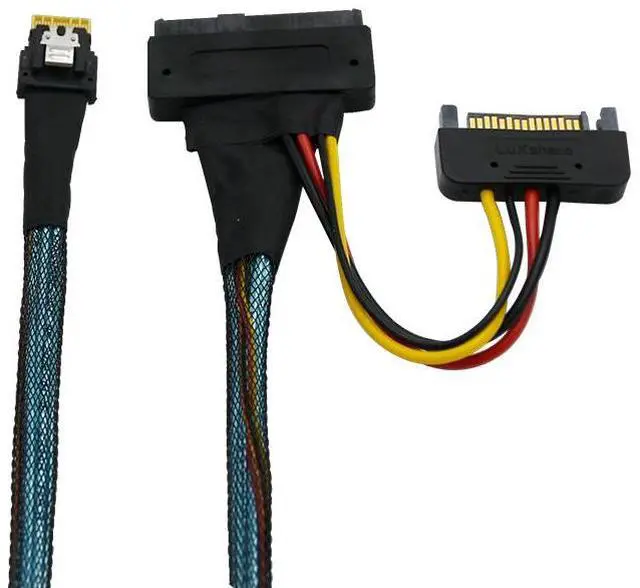 Main image of eShinreal PCIe 4.0 SlimSAS 4i (SFF-8654) to U.2 SFF-8639 Cable