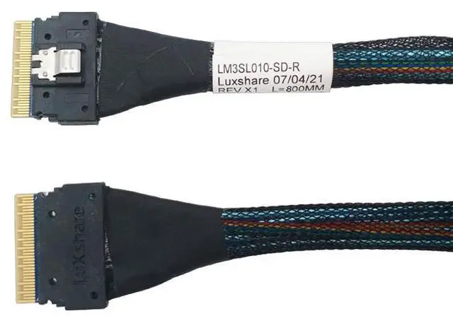 Alt view image 4 of 5 - eShinreal PCIe 4.0 SFF-8654 8i to SFF-8654 8i Cable