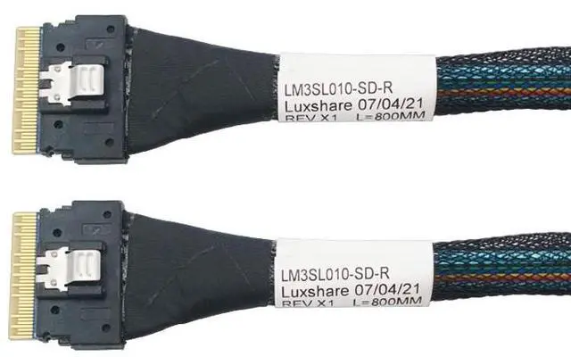 Alt view image 5 of 5 - eShinreal PCIe 4.0 SFF-8654 8i to SFF-8654 8i Cable