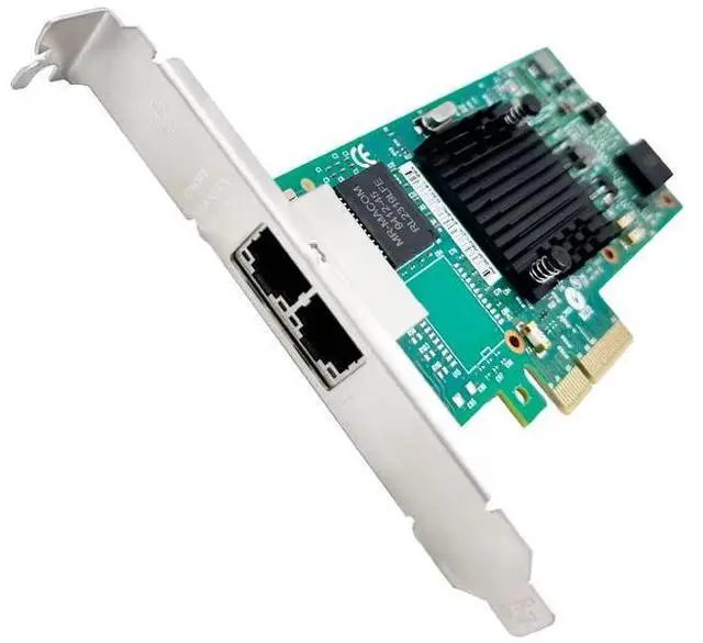 Alt view image 3 of 6 - eShinreal PCIe x4 to 2-Ports Gigabit RJ45 NIC I350AM2