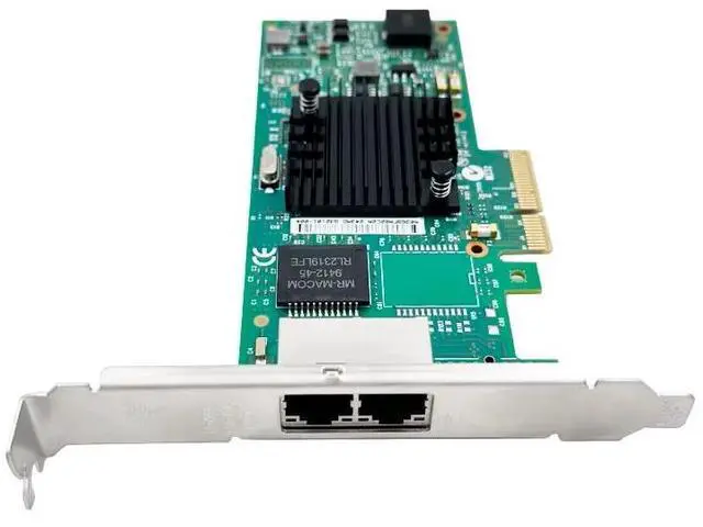 Alt view image 2 of 6 - eShinreal PCIe x4 to 2-Ports Gigabit RJ45 NIC I350AM2