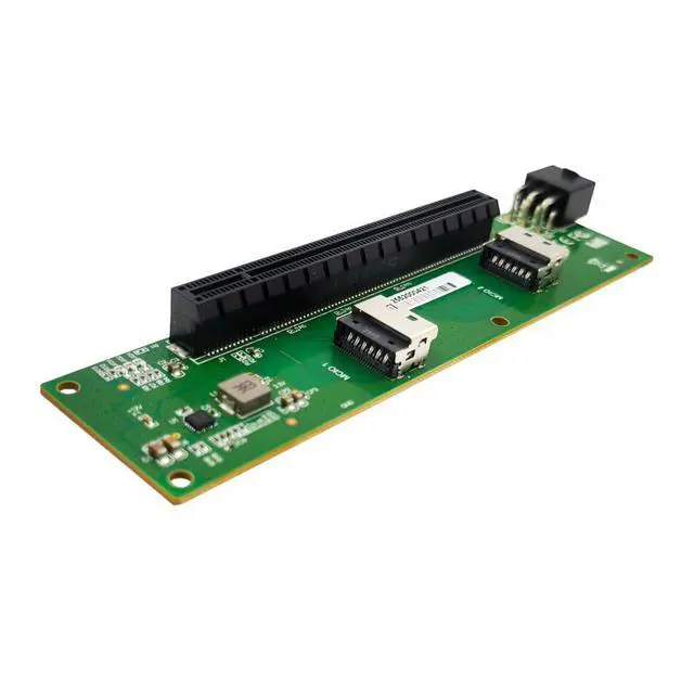 Alt view image 4 of 4 - 2 Port MCIO 4i to PCIe 5.0 x16 Expansion Card- XIC 054PE