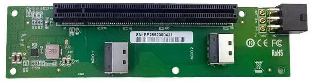 Main image of 2 Port MCIO 4i to PCIe 5.0 x16 Expansion Card- XIC 054PE