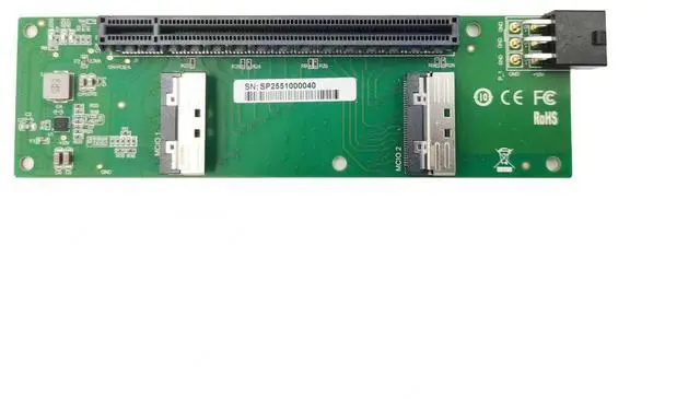 Main image of eShinreal MCIO 8i to PCIe 5.0 x16 Slot Riser Card High-Speed PCIe Gen5 Expansion Adapter XIC 0516PEV3