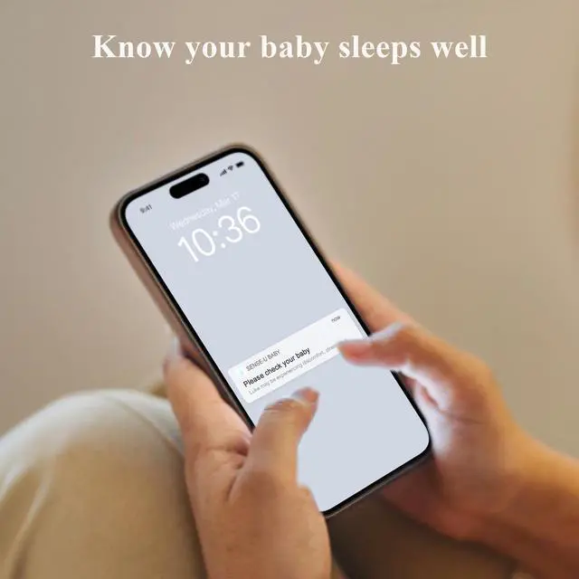 Alt view image 4 of 7 - Baby Monitor, Sense-U Baby Smart Sock Shoe Monitor with On-Device Sleep Indicator & Notifications, Track Heart Rate, Sleep Movement for Peace of Mind, Infant Foot Monitor, FSA/HSA Eligible, 0-12M