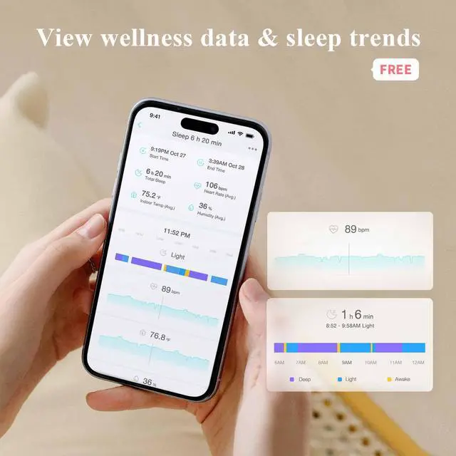 Alt view image 5 of 7 - Baby Monitor, Sense-U Smart Sock Shoe (Long Range)  - Track Baby's Heart Rate, Movement, and Sleep with Real-Time Alerts from Anywhere, FSA/HSA Eligible, Infant Foot Monitor, 0-12M