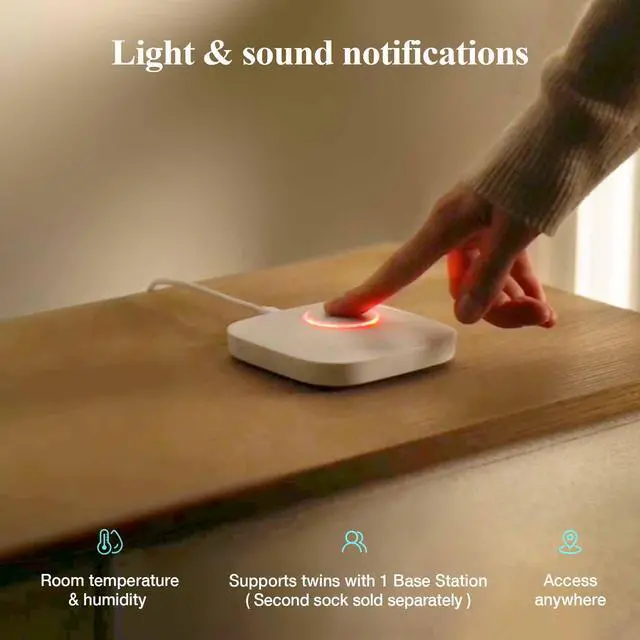 Alt view image 6 of 7 - Baby Monitor, Sense-U Smart Sock Shoe (Long Range)  - Track Baby's Heart Rate, Movement, and Sleep with Real-Time Alerts from Anywhere, FSA/HSA Eligible, Infant Foot Monitor, 0-12M