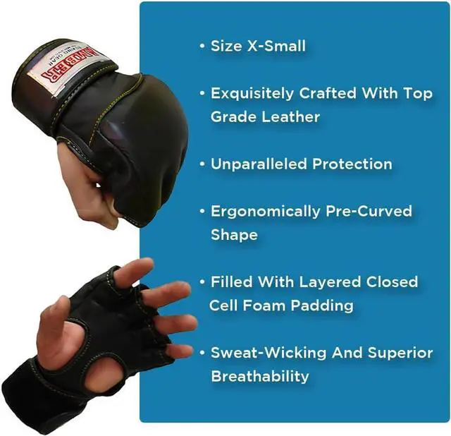 Alt view image 4 of 4 - Amber Fight Gear Ultimate Performance Boxing Gloves Unmatched Power, Precision, Durability, and Comfort in The Ring, Black, Small