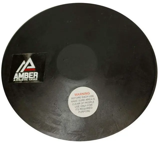 Alt view image 2 of 5 - Amber Sporting Goods Robust Rubber Discus Durable 0.75 KG Training Tool for Beginners & High School Athletes, Floor-Safe Design