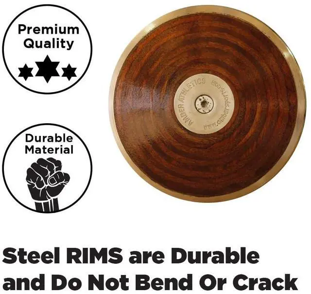 Alt view image 5 of 7 - Amber Sporting Goods Amazer Discus IAAF Certified Official Track & Field Throwing Discus 70% Rim Weight, 2KG