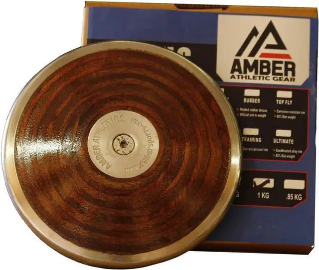 Alt view image 3 of 7 - Amber Sporting Goods Amazer Discus IAAF Certified Official Track & Field Throwing Discus 70% Rim Weight, 2KG