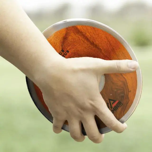 Alt view image 5 of 7 - Amber Sporting Goods Precision Wood Club Discus Balanced, Stable, Versatile Thrower's Companion Perfect for Track & Field Training and Competition, 1kg