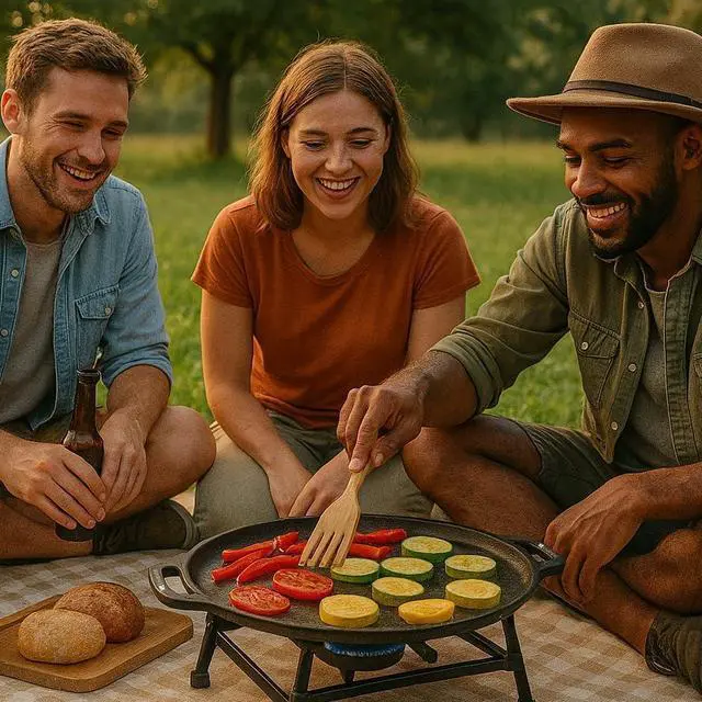 Alt view image 5 of 6 - LIVEVIE Cast Iron Griddle Pan (Tawa) 12-Inch with Dual Handles, Pre-Seasoned Flat Skillet for Flatbreads, Pancakes, Crepes, Eggs, Durable Cookware for Gas, Electric & Induction Stovetops.