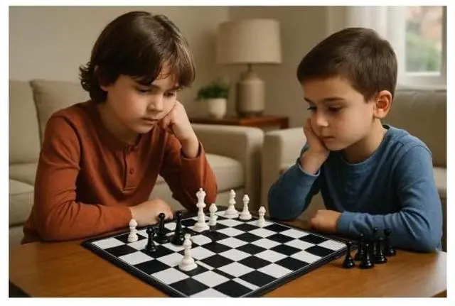 Alt view image 2 of 3 - Livevie Chess Supreme, Classic Strategy Board Game for Kids, Adults, and Families, Multicolor Chess Set with Durable Plastic Pieces, Fun and Educational Game, 2 Players