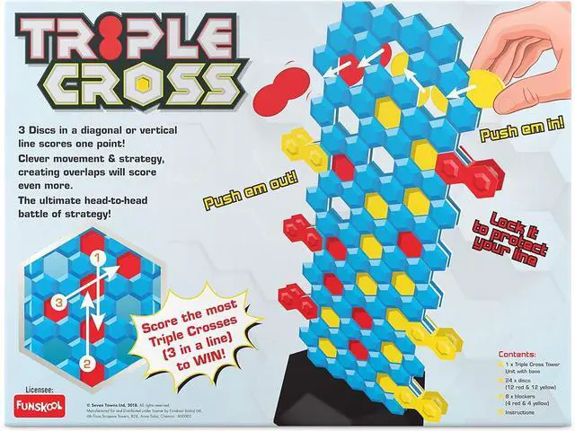 Alt view image 3 of 4 - Livevie Triple Cross, The shapeshifting strategy game, Get 3 disc in a row