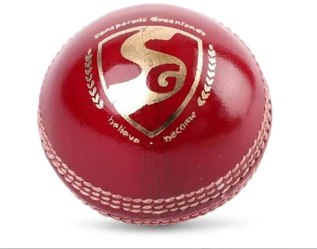 Alt view image 3 of 3 - SG Club Cricket Ball Leather(Red) Standard Size