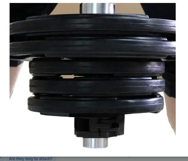 Alt view image 4 of 4 - Amber Fight Gear Quick Release Non-Slip Olympic Barbell Collar 2" (Pair) with ABS Locking Clamps - Great for Any Training or Workout Weightlifting or Fitness Training or Crossfit