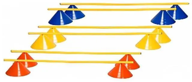 Main image of Amber Fight Gear Ultimate Agility Training Bundle,10-Piece Hurdle Set with 20 Cones, Adjustable Poles & Carry Bag  Speed, Agility & Coordination Drills Equipment