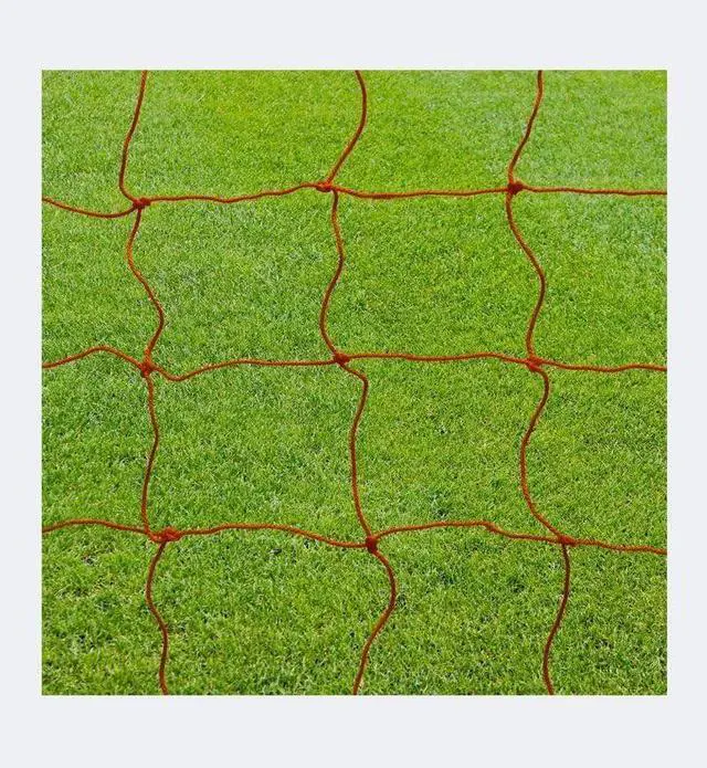 Main image of Amber Fight Gear Soccer Goal Nets Pair Official Size 24ft x 8ft Durable Field Equipment for Training and Games, Orange