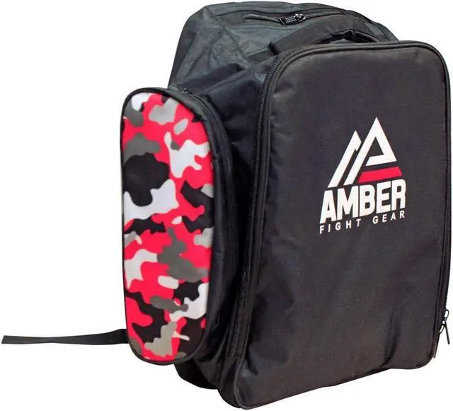 Alt view image 2 of 4 - Amber Fight Gear Pugilist Sports Backpack Duffel  12 Gym Bag with 3 Zippered Pockets, Waterproof Rip-Stop Nylon, Laptop Compartment, Insulated Pocket, Adjustable Straps