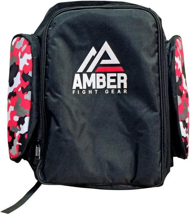 Main image of Amber Fight Gear Pugilist Sports Backpack Duffel  12 Gym Bag with 3 Zippered Pockets, Waterproof Rip-Stop Nylon, Laptop Compartment, Insulated Pocket, Adjustable Straps