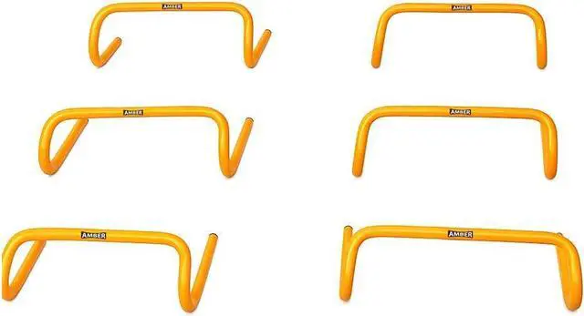 Alt view image 3 of 3 - Amber Fight Gear Multi-Sport Speed Training Hurdles Set of 6 Mini Hurdles for Agility & Coordination, Lightweight PVC Construction, Ideal for Football, Soccer, Baseball, Hockey, Track, Tennis