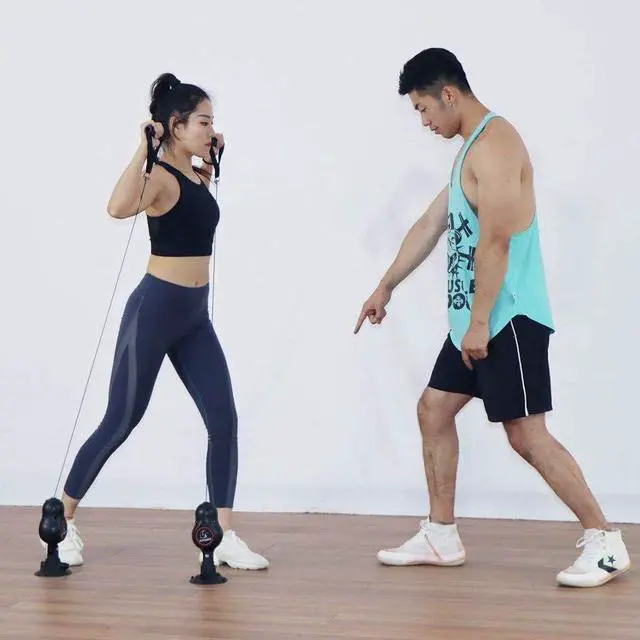 Alt view image 2 of 5 - Amber Fight Gear Resistance Rope Multi Trainer: Versatile Resistance Bands for Physical Therapy, Home Gym, and Strength Exercise Training - Men and Women