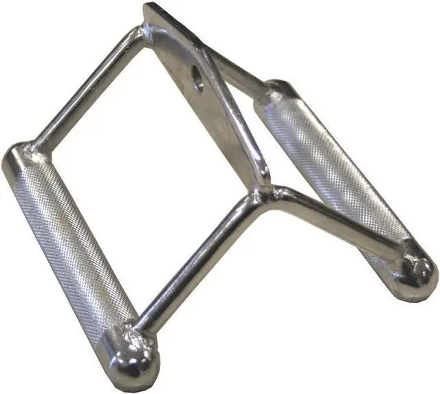 Main image of Amber Fight Gear Maximize Your Workout with The Chrome Plated Double D Handle | Ergo Handgrips for Optimal Control & Results