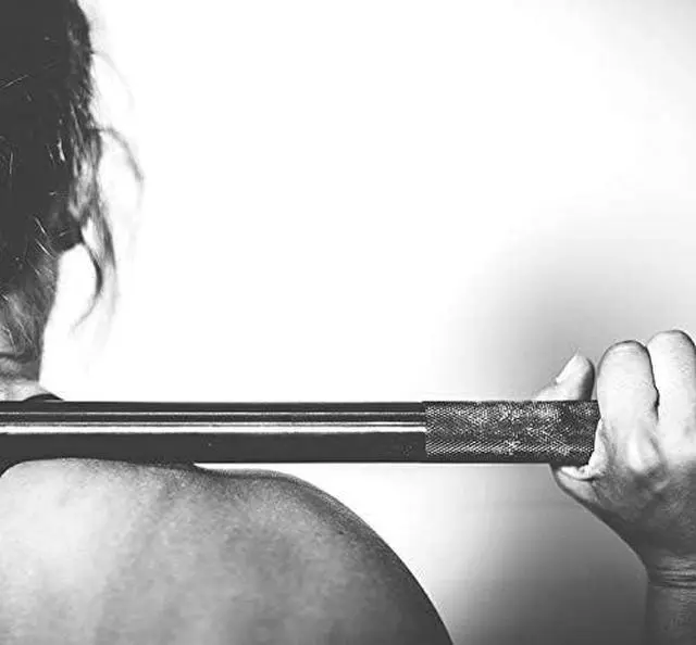 Alt view image 2 of 4 - Amber Fight Gear Olympic Weightlifting Barbell Bar 86" - Heavy-Duty Straight Bar for 2-inch Weight Plates - 330 lb. Weight Capacity