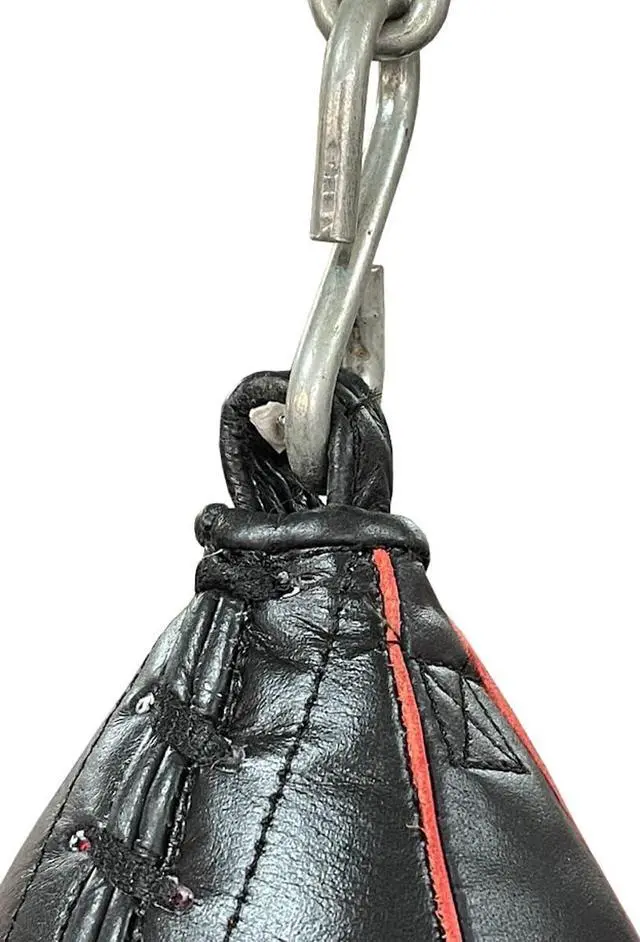 Alt view image 2 of 3 - Amber Fight Gear Maize Ball Slip Ball for Boxing Kickboxing Muay Filled with Hanging Chain 5 x 9"