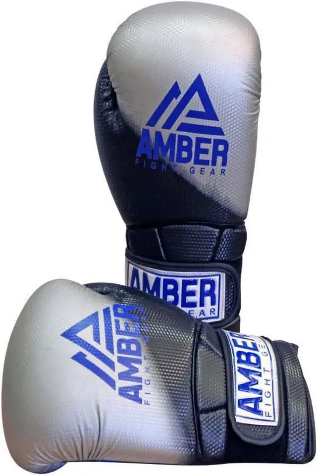 Alt view image 2 of 4 - Amber Fight Gear  Cyborg 101 Training Gloves for Boxing, Kickboxing, Muay Thai, Durable Sparring Gloves with Foam Padding & Mesh Ventilation, Secure Hook & Loop Closure, Shock-Absorbing Punching Mitts