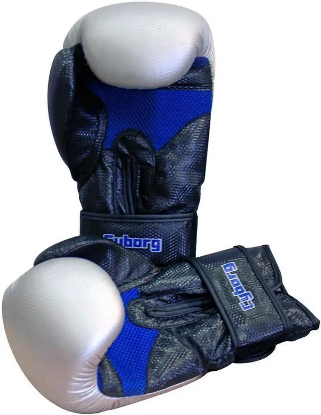 Alt view image 3 of 4 - Amber Fight Gear Cyborg 101 Training Gloves: Durable, foam-padded gloves with mesh vents, shock absorption & secure hook-loop closure.
