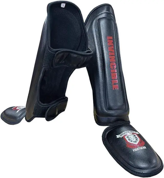 Alt view image 4 of 4 - Invincible Fight Gear  Shin-n-Step for Muay Thai, MMA, Martial Arts Protective Training Equipment for Sparring or Training Padded and Adjustable.Unisex, Large X-Large