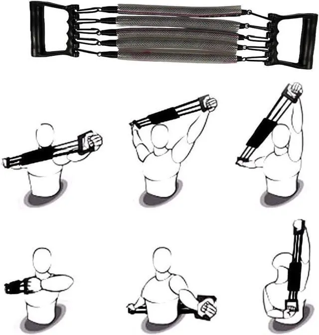 Alt view image 4 of 7 - Amber Sporting Goods P-307 Spring Chest Expander