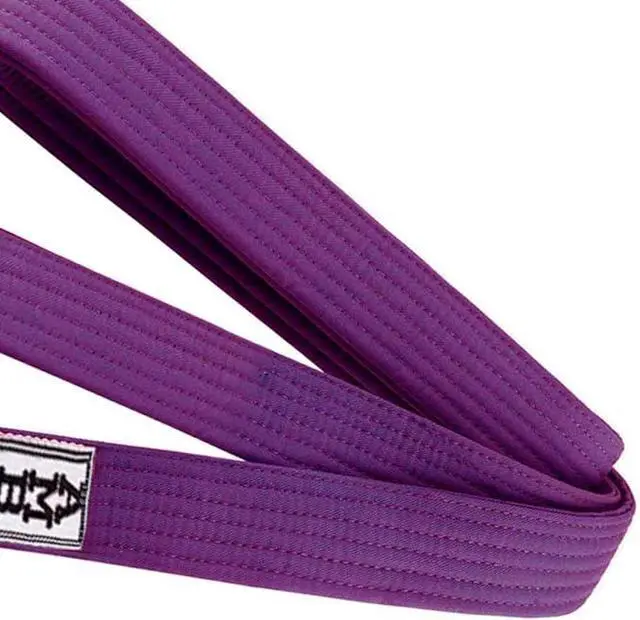 Alt view image 7 of 7 - Amber Fight Gear Premium Karate Belt, 100% Cotton Canvas Martial Arts Belt for Karate, Taekwondo & Judo