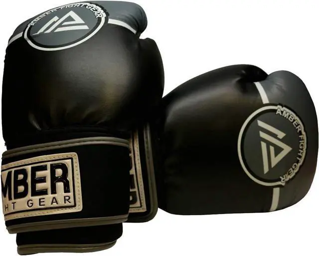 Alt view image 4 of 5 - Amber Fight Gear Force Boxing Gloves for Training, Sparring, Kickboxing, Muay Thai  Durable PU, Multi-Layer Foam, Wrist Support, Punching Bag & Mitts Gloves