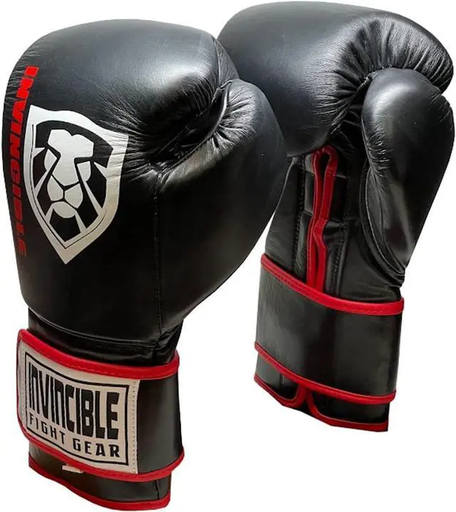 Alt view image 2 of 5 - Amber Fight Gear All Leather Boxing Bag Gloves for Mens or Womens Boxing Can be as Fitness Gloves, Punching Gloves, Sparring, Fighting Mitt Work for Kickboxing, MMA, Thai Pad
