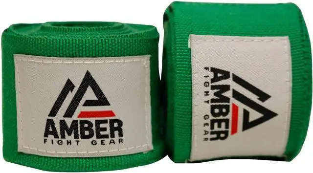 Main image of Amber Sporting Goods Mexican Style 200 Inch Elastic Handwraps - Breathable, Durable, Machine Washable for MMA, Boxing, Kickboxing, Muay Thai Green