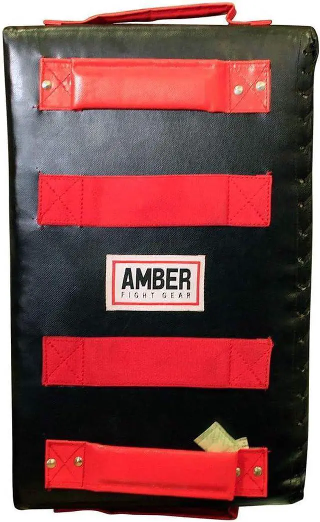 Alt view image 3 of 4 - Amber Fight Gear  Multi-Angled Body Punching Kick Shield 20x12 inch, Durable MMA, Muay Thai, Kickboxing Pad for Knee, Leg & Shin Strikes  Heavy-Duty Training Gear