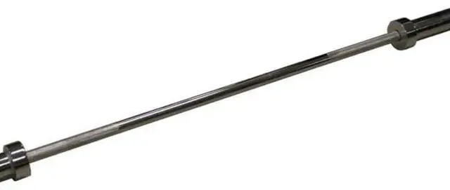 Alt view image 3 of 3 - Amber Fight Gear  Olympic 60-Inch Barbell, 300 Lbs. Capacity, Chrome Plated, 60-Inch Weightlifting Bar with Medium Knurling & Rotating Sleeves, Strength Training, Home Gym, Powerlifting