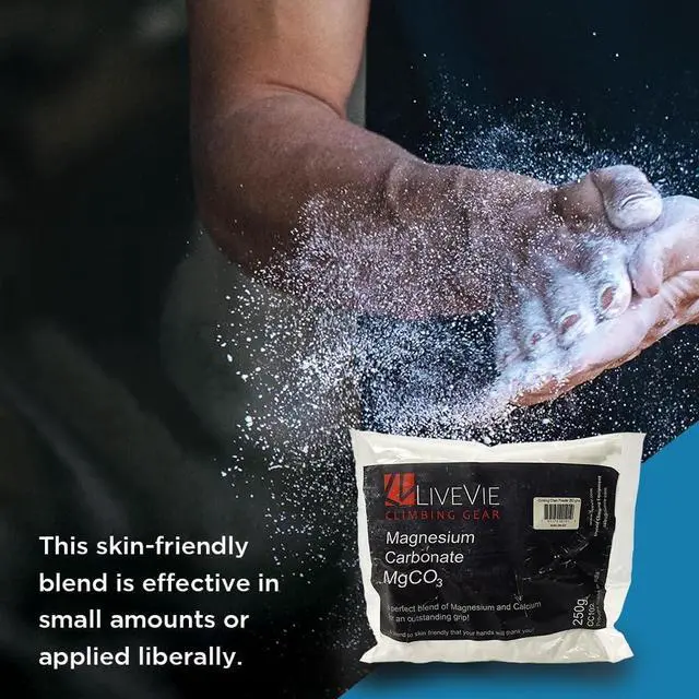 Alt view image 4 of 4 - Amber Fight Gear Gym Workout Anti Slip Chalk for Lifting Weights Gymnastics Crossfit Rock Climbing